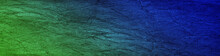 Beautiful Dark Blue Green Texture. Gradient. Toned Cracked Rough Stone Surface. Abstract Colorful Background With Space For Design. Backdrop, Wallpaper. Web Banner. Website Header. Panoramic.