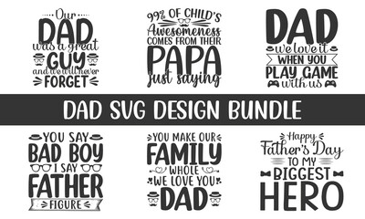 Wall Mural - Father's day SVG Design Bundle