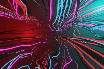 Aufkleber - Abstract 3D visualization of a geometric low-poly surface.3d rendering illustration. Sci-fi creative futuristic background.