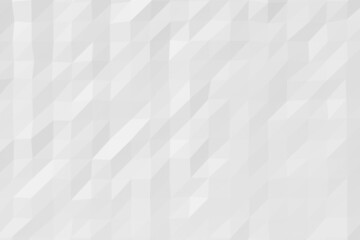 Poster - 3d render of abstract white geometric background.