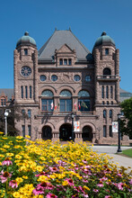Queen's Park Legislative Assembly Of Ontario Building In Summer, Queens Park, Toronto, Ontario