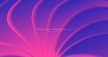 Wall Mural - abstract purple background with volume waves creating texture. vector illustration