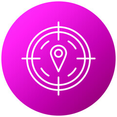 Sticker - Vector Design GPS Icon Style