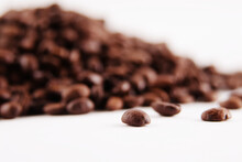 A Heap Of Coffee Beans.