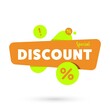 Special discount advertisement promo banner flat abstract isolated vector illustration