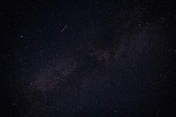 night sky. stars and galaxies in the sky at dusk.