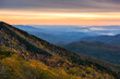 Scenic autumn landscape, Morning light, Blue Ridge Mountains, North Carolina