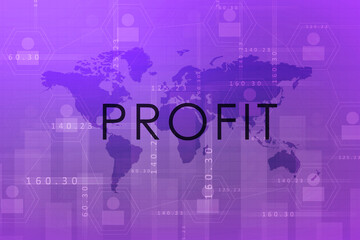 Poster - 2D Digital Abstract Business Networking background