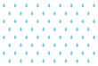 シンプルな雨のシームレスパターン　雫　青　水色　背景　素材