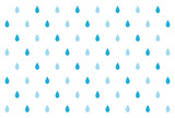 Fototapeta  - シンプルな2色の雨のシームレスパターン　雫　青　水色　背景　素材