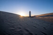 © Prometheus Design - Rubjerg Knude Fyr Lighthouse in the sand dunes in northern denmark north jutland region at sunset