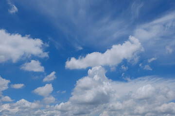 Wall Mural - beutyful blue sky with white cloud