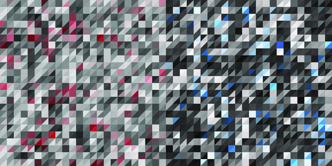 Wall Mural - Mosaic gray and white texture with red and blue splashes. Abstract discreet background. Vector illustration.