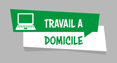 Sticker - Logo travail à domicile.