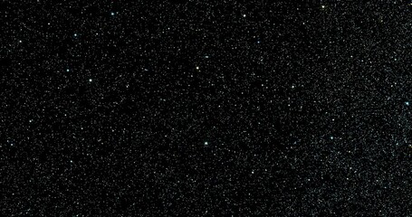 Wall Mural - cosmos, galaxy, starry sky, stars blink, shine, fly, blur, animated video background of the night starry sky, screensaver with stars for overlay, copy space.
