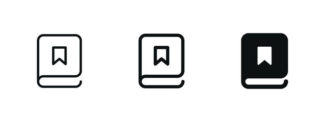 Leinwandbilder - book bookmark icon, favorite label icons. save ribbon with book icon or saving books sign - book mark icon bookmarks sign