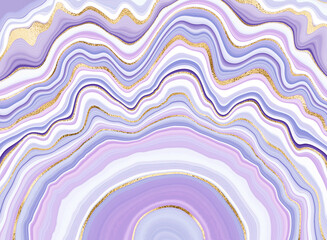  Agate stone wallpaper print design with natural mineral texture and gold veins.