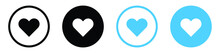 Add To Favorite Icon Heart Icon Button - Save Icon Bookmark Symbol - Like Love Icon Button