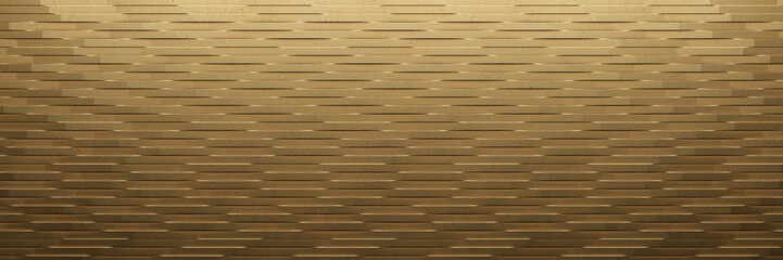 Gold metal background. Brushed metallic texture. 3d rendering