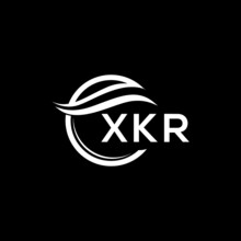 XKR Letter Logo Design On Black Background. XKR  Creative Initials Letter Logo Concept. XKR Letter Design.
