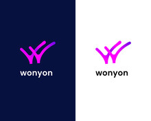 Letter W And Y Logo Design Template