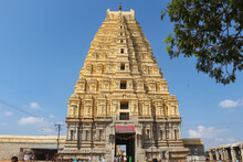 Virupaksha Temple At Hampi, Was The Centre Of The Hindu Vijayanagara Empire In Karnataka State In India