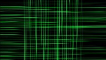 Animation With Green Lines On Black Background