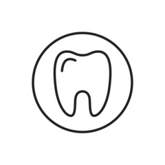 Poster - Dentistry logo icon. High quality black vector illustration.