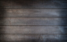 Old Wooden Black Wall. Background. 