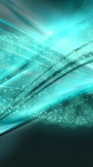 Wall Mural - animation of shapes and spots over black background