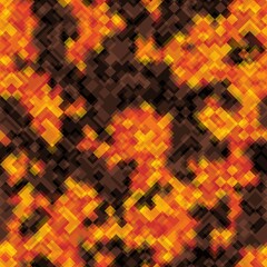 Canvas Print - abstract pixel texture with squares for banner, card, web or textile prints