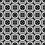 Fototapeta Kuchnia - 
Vector monochrome pattern, Abstract texture for fabric print, card, table cloth, furniture, banner, cover, invitation, decoration, wrapping.seamless repeating pattern.Black and 
white color.