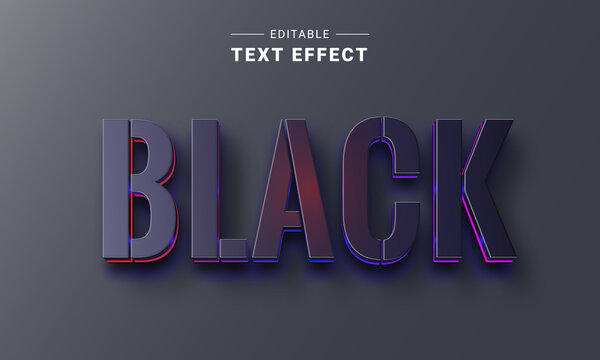 Editable Text Effect Mockup. Vector Graphic Style