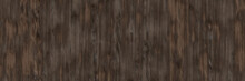 Brown Textured Wooden Surface. Realistic Wood Laminate Texture. Natural Dark Brown Parquet With Pine Texture Illuminated On Some Part. Retro Vintage Plank Floor With Tree Branches And Stripes.	