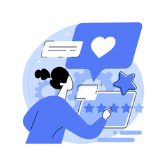 Poster - Customer feedback abstract concept vector illustration.