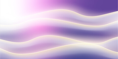 Wall Mural - vector illustration of a colorful paper cut banner. bright colors and soft waves. background with ef