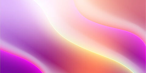 Wall Mural - vector illustration of a colorful paper cut banner. bright colors and soft waves. background with ef