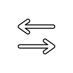 Poster - arrow icon.  line design. arrow set for web, site or application design