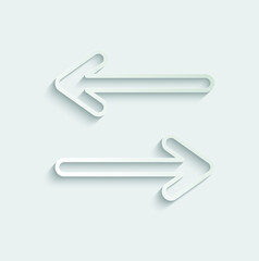 Poster - arrow icon.  line design. arrow set for web, site or application design