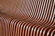 © Елена Пантюхина - Curved wooden slats. Beautiful gradient from brown to green. Abstract background.