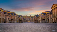 Entrance Of Chateau De Versailles, Near Paris In France