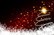 Christmas background with Christmas tree illustration