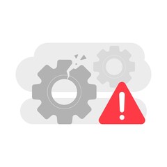 Poster - error while loading, couldnt load, tap to retry concept illustration flat design vector eps10. moder