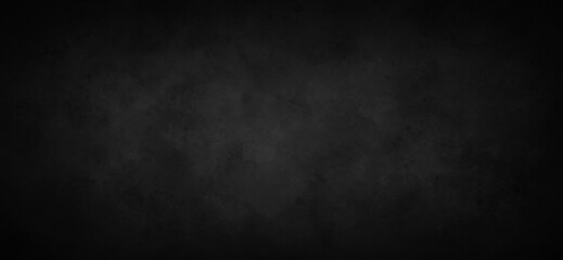 Aufkleber - Black concrete texture background, old grunge rough background for website banner design