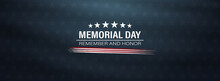 Memorial Day Grunge Background,united States Flag, With Remember And Honor Posters, Modern Design Vector Illustration