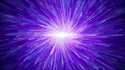 Wall Mural - Beautiful purple particle stripes, elegant blue light rotation. Particle light growth animation, stage performance background video.