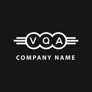 VQA letter logo design on black background. VQA  creative initials letter logo concept. VQA letter design.
