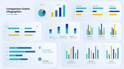 Modern stunning user experience infographic vector element set and infographic set design.