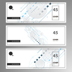 Aufkleber - Vector concept dynamic elements. Minimal geometric design. Square and circles pattern background