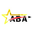 ABA letter logo design. ABA creative  letter logo. simple and modern letter logo. ABA alphabet letter logo for business. Creative corporate identity and lettering. vector modern logo  
